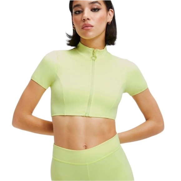 Good American Other - NWT Good American Key Lime New Good Compression Swim Shirt, Size Extra Small (1)